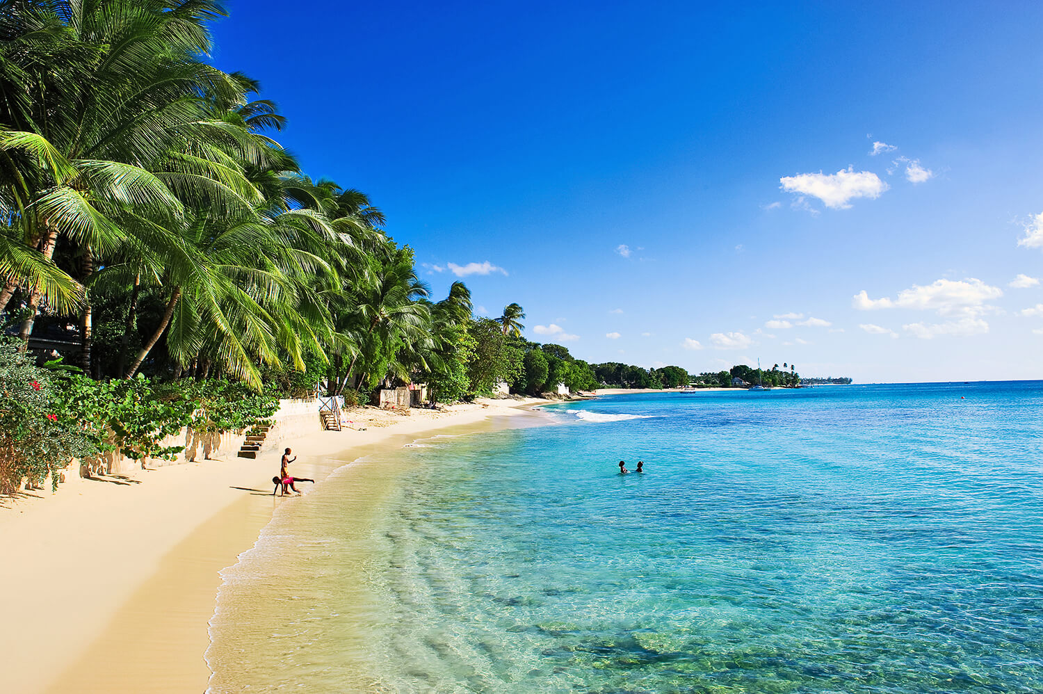 Stranden, Witte stranden, Vakantie, Caraïbische eilanden, Caraïben, Barbados, Strandvakantie