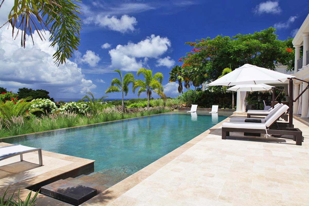 Luxe vakantiehuis bij een golfbaan,privé zwembad, royal westmoreland, Barbados, voor 8 personen, luxe golfvilla 