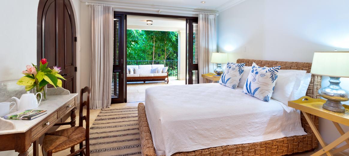 ruime slaapkamer, 6 personen, apes hill club Barbados, golf vakantievilla, barbados,luxe golf vakantie