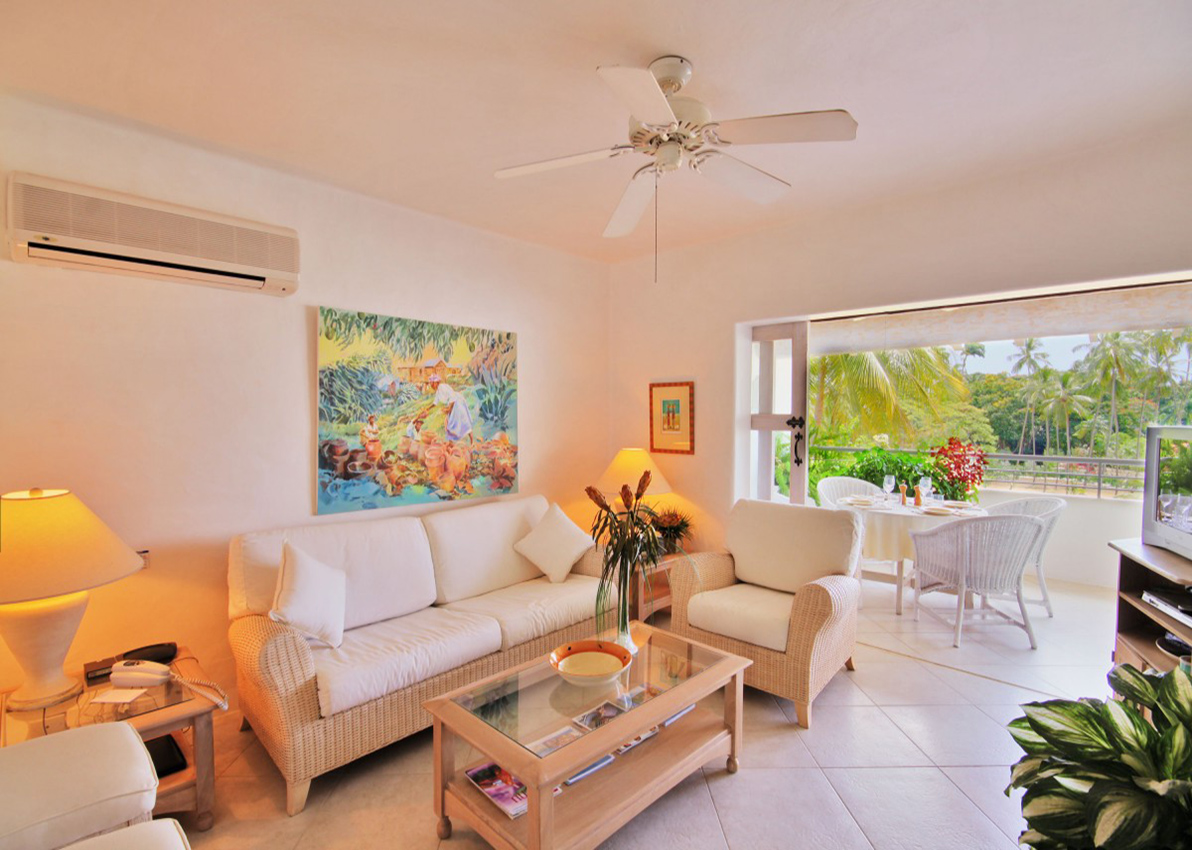 Woonkamer, appartement, 2 personen, 4 personen, westkust van Barbados 