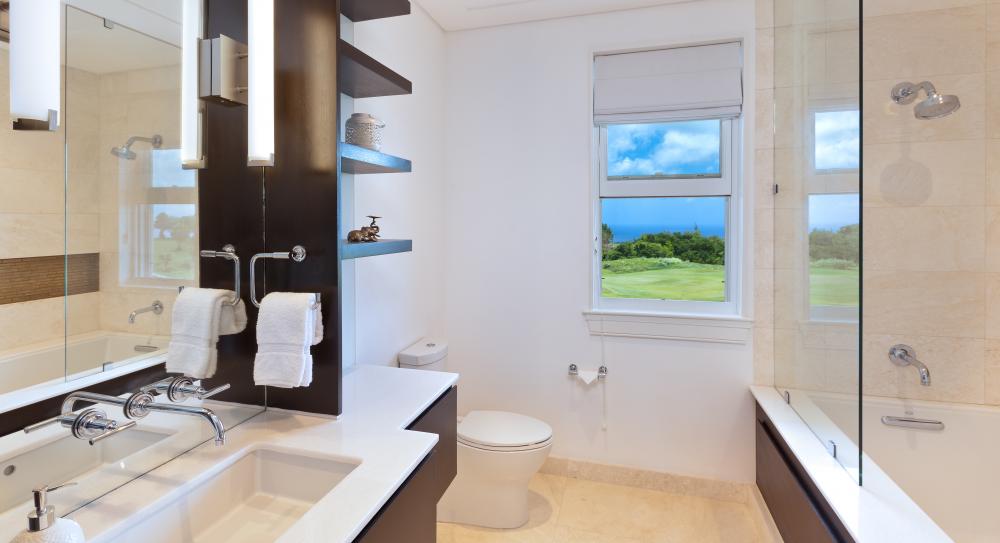 Eigen badkamer met bad, 10 personen, Apes Hill Club, Barbados, golfvakantie