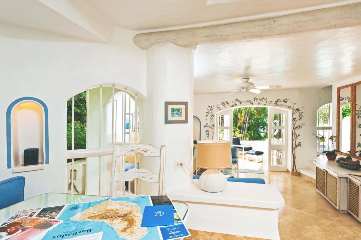 binnen woonruimte, 6 personen, Merlin Bay Barbados, vakantiewoning, resort
