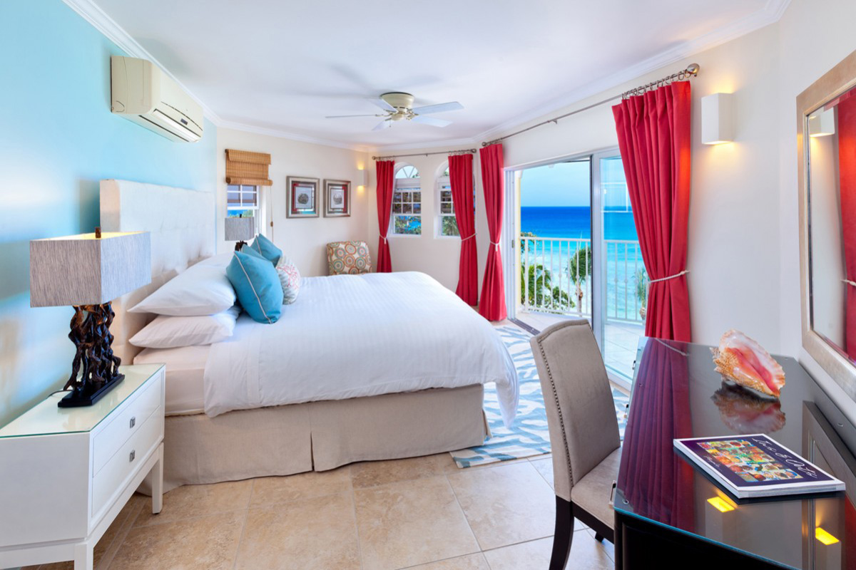 Slaapkamer met tweepersoonsbed, 6 personen, resortvilla, Christ Church, Barbados